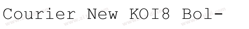 Courier New KOI8 Bol字体转换